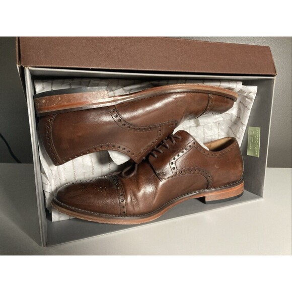 Johnston & Murphy Dempsey Dress Shoes (Men’s Size 11) Leather Oxfords Cap Toe - Picture 8 of 13